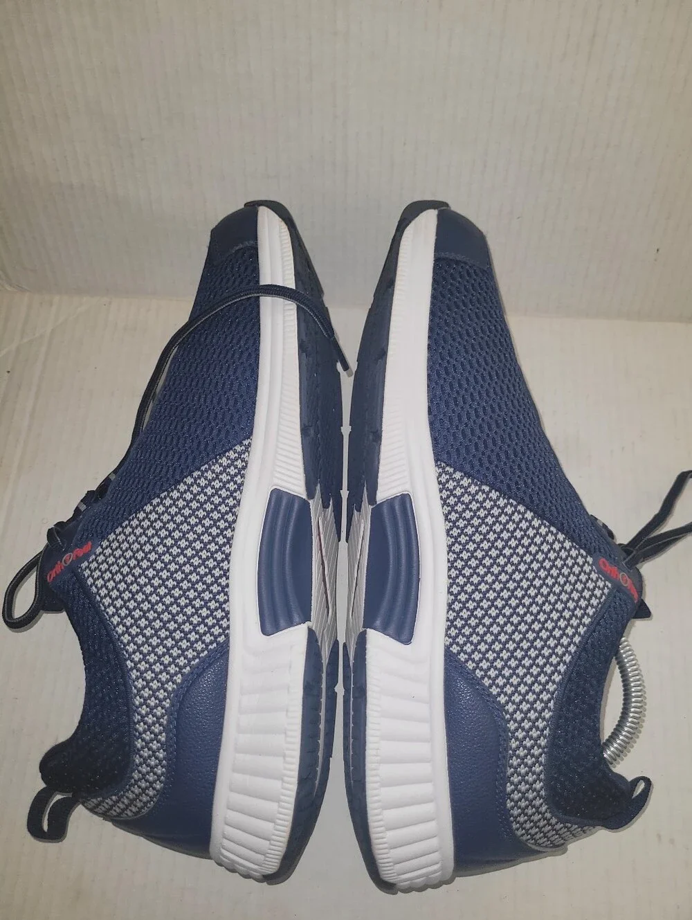Orthofeet Edgewater Sneakers Men's Size 13 Wide 4E Blue Walking Shoes 616